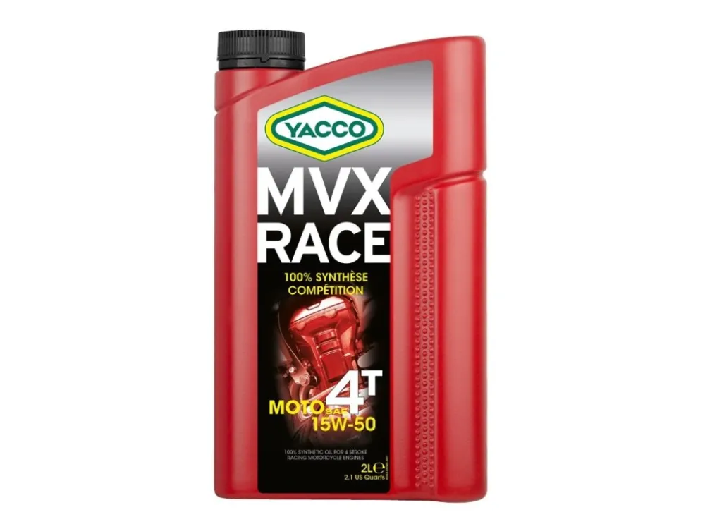 Motorový olej YACCO MVX RACE 4T 15W50, YACCO 2l Cenová Bomba