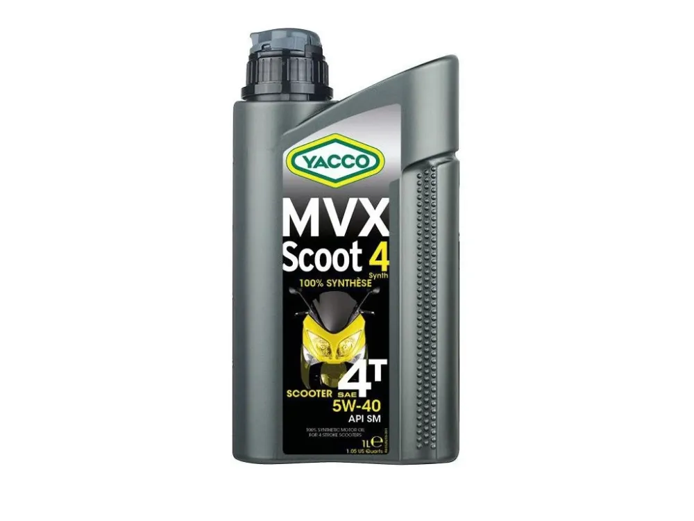 Motorový olej YACCO MVX SCOOT 4T SYNTH 5W40, YACCO (1 l) Přímo Od Výrobce