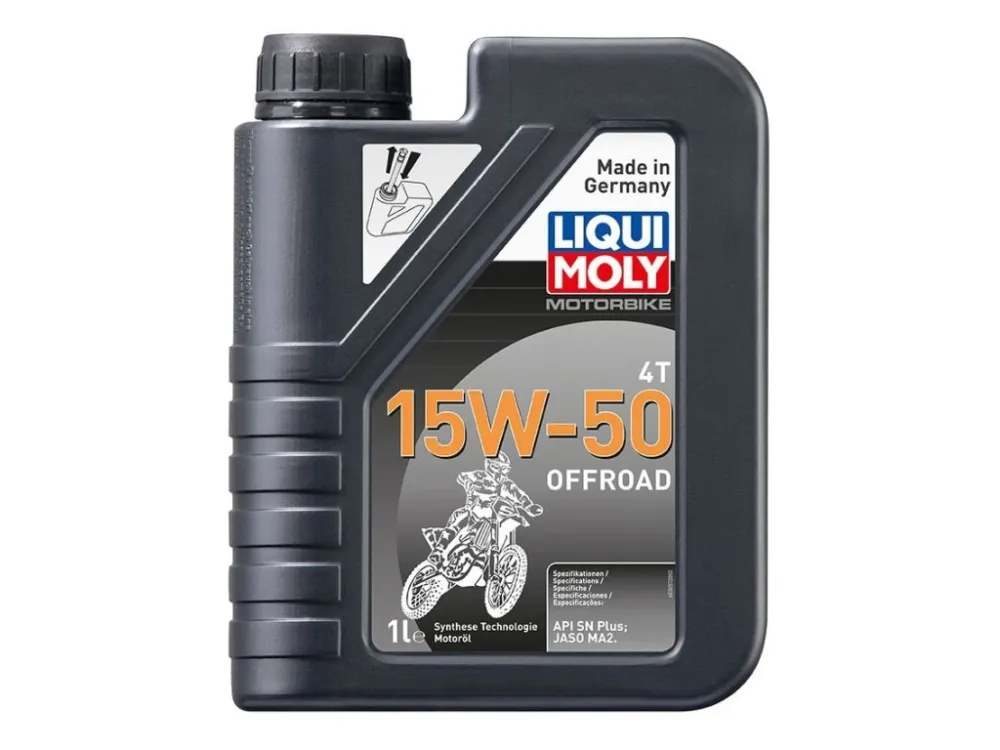 Cenová Bomba Plně syntetický motorový olej 4T 15W50 offroud LIQUI MOLY 1l