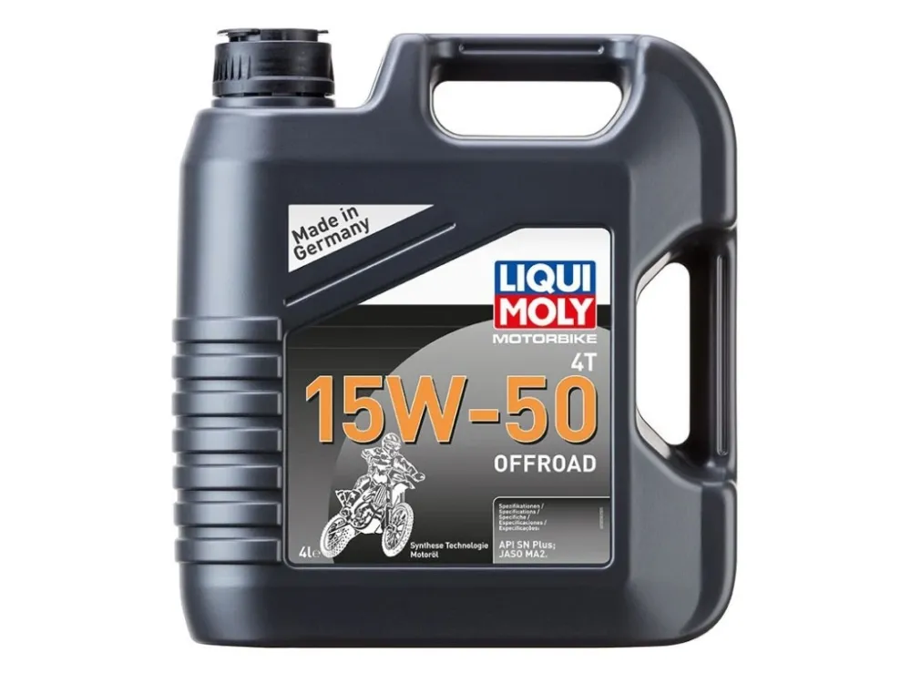 Hit Sezóny Plně syntetický motorový olej 4T 15W50 offroud LIQUI MOLY 4l