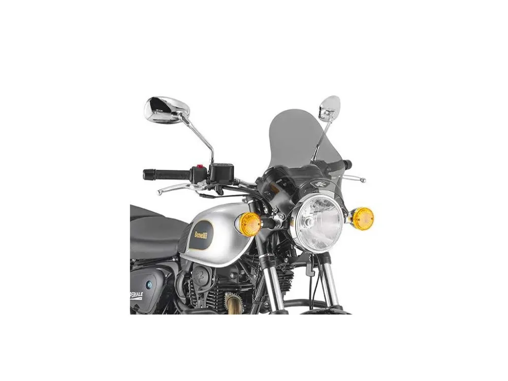 Ihned K Objednání Kappa KA201 přední plexi, smoked 29,5 x 31 cm pro BENELLI Imperiale 400 -20, TRIUMPH Speed