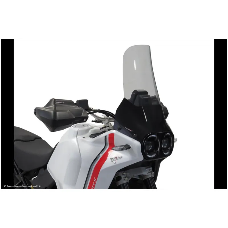 Expresní Doručení DUCATI DESERTX 22-25, DESERTX RALLY 24-26 Turistické plexi Powerbronze 470mm