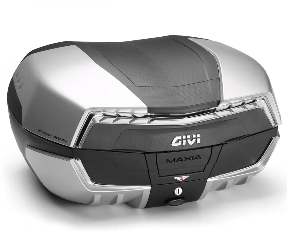 Jen Po Omezenou Doba Givi V58NT Maxia 5, 58 l. kufr Monokey, matný stříbrný lak, čirá optika | HZmoto - vše pro motorkáře a jejich stroje