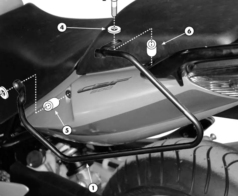 Výhodná Nabídka Honda CBF 500 (04-12) podpěry bočních brašen Givi T218 | HZmoto - vše pro motorkáře a jejich stroje