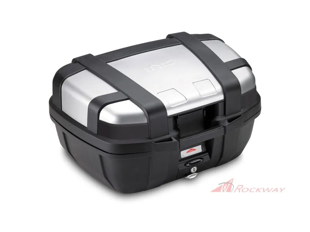 kufr GIVI Monokey TRK 52N černý se stříbrným hliníkovým horní, obj 52ltr- 5A Dokud Zásoby Vydrží