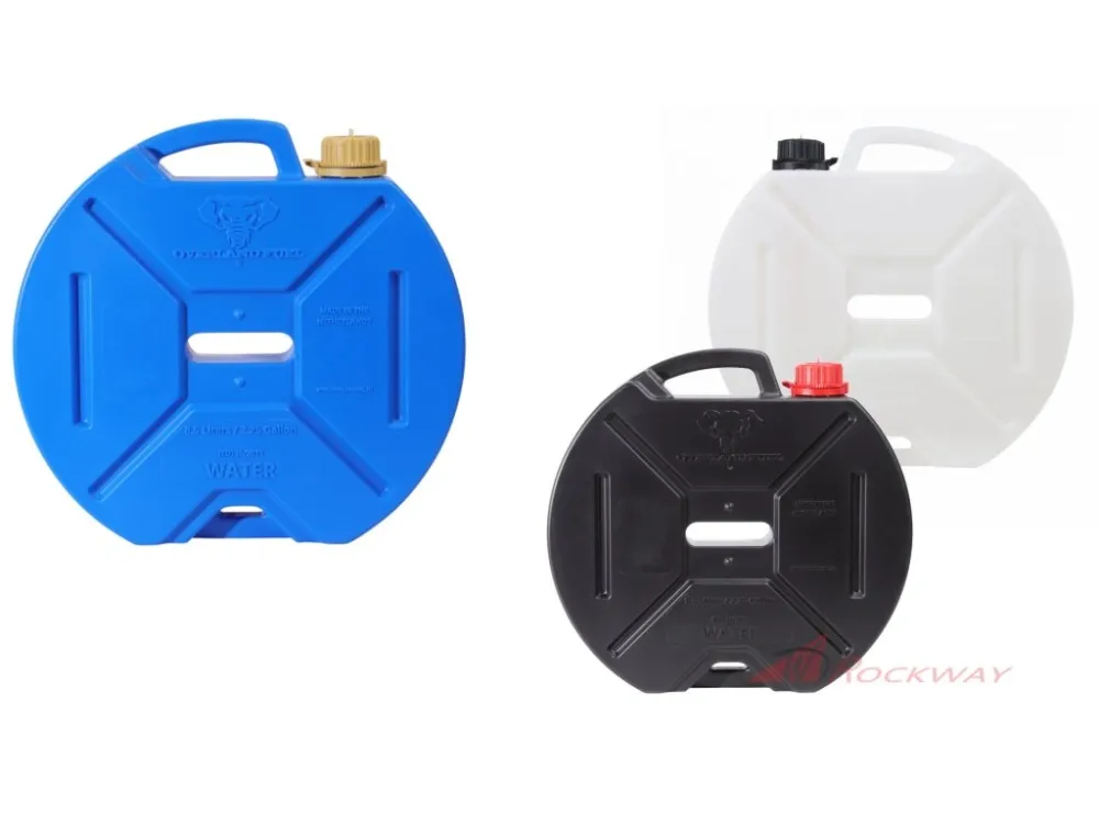 Must-Have Kulatý kanystr na vodu OVERLAND FUEL 8,5L / 2,25 US galonu- Modrá