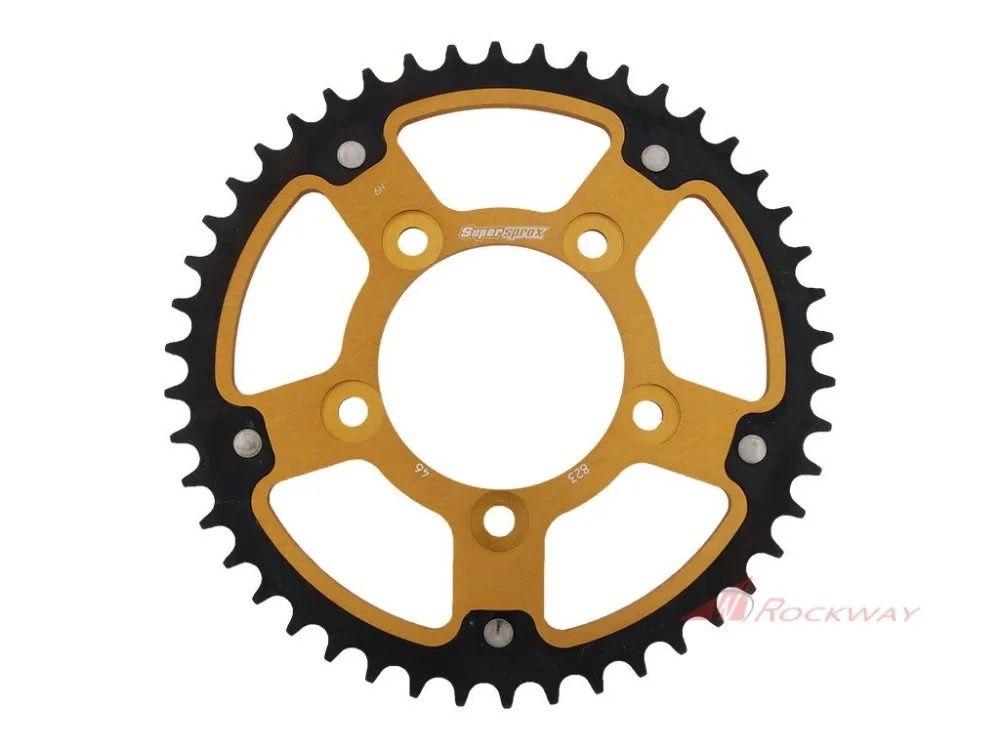 Nová Kolekce Řetězová rozeta SUPERSPROX STEALTH RST-823:46-GLD zlatá 46 zubů, 520- 5A