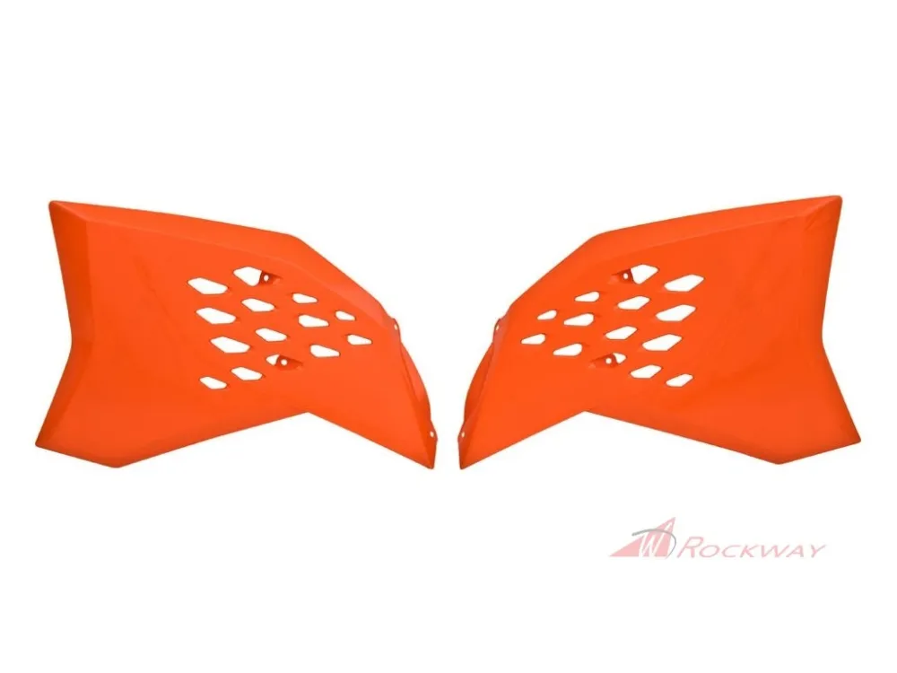 Hit Sezóny spoilery chladiče KTM, RTECH (oranžové, pár)- 5A