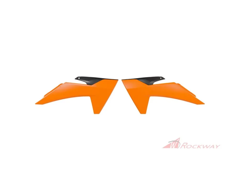 spoilery chladiče KTM, RTECH (oranžovo-černé, pár)- 5A Must-Have
