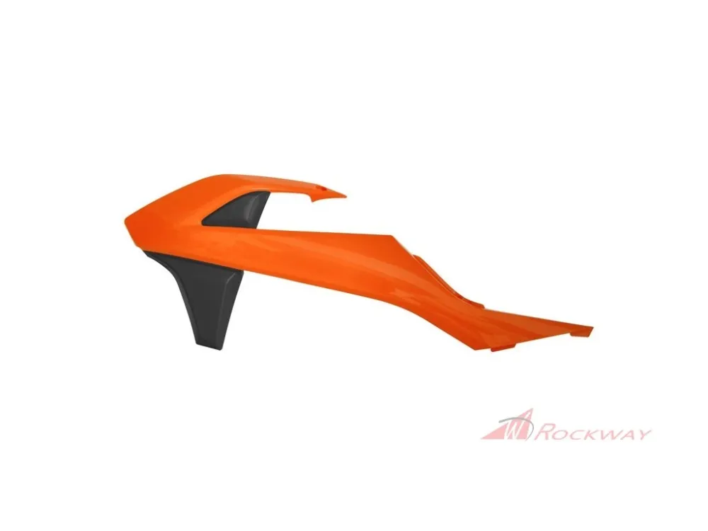 spoilery chladiče KTM, RTECH (oranžovo-černé, pár)- 5A Finální Výprodej