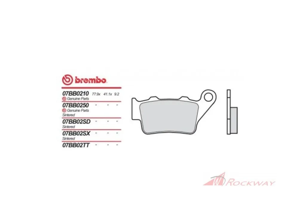 Zadní brzdové destičky BREMBO 701/690- 5A Odeslání Ihned