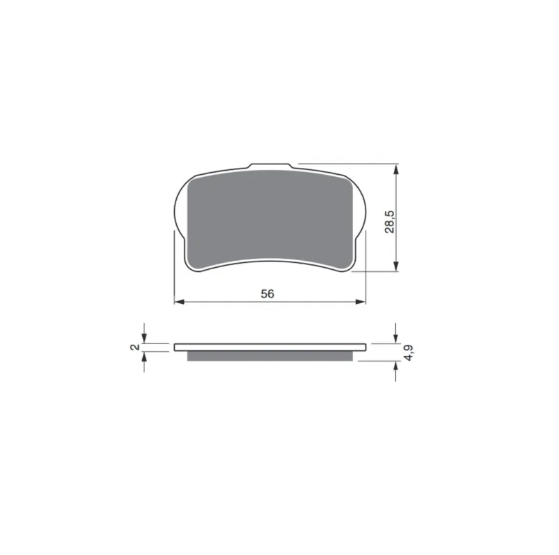 Autentický Brzdové destičky GOLDFREN 325 S33 OFF-ROAD FRONT