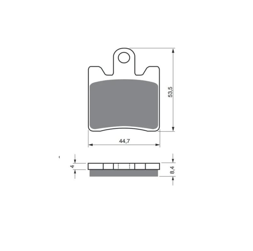 Bezpečná Platba Brzdové destičky GOLDFREN 326 AD (1 set = 4 pcs)