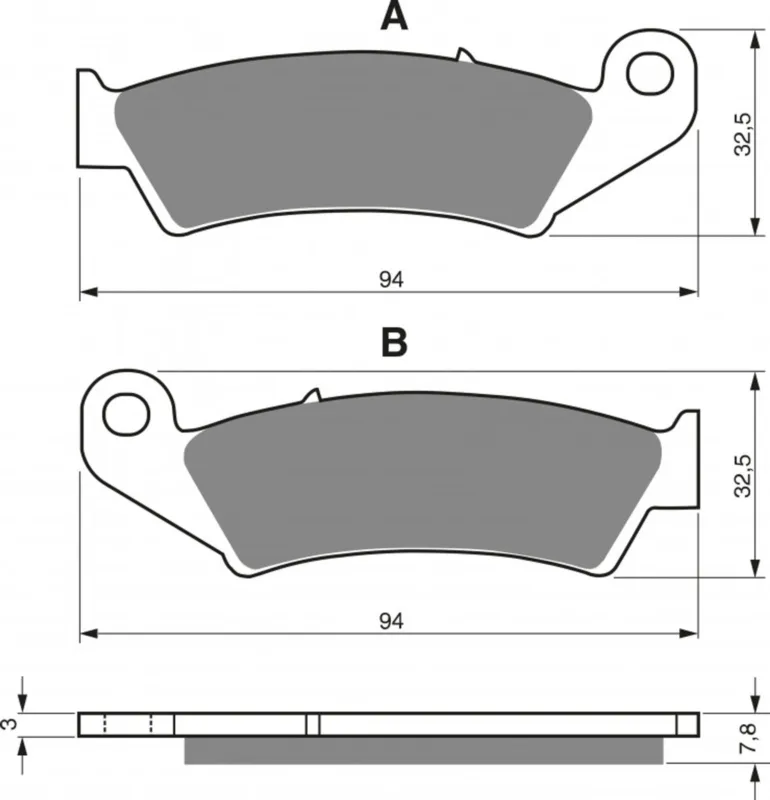Horká Nabídka Brzdové destičky GOLDFREN 004 S33 OFF-ROAD FRONT