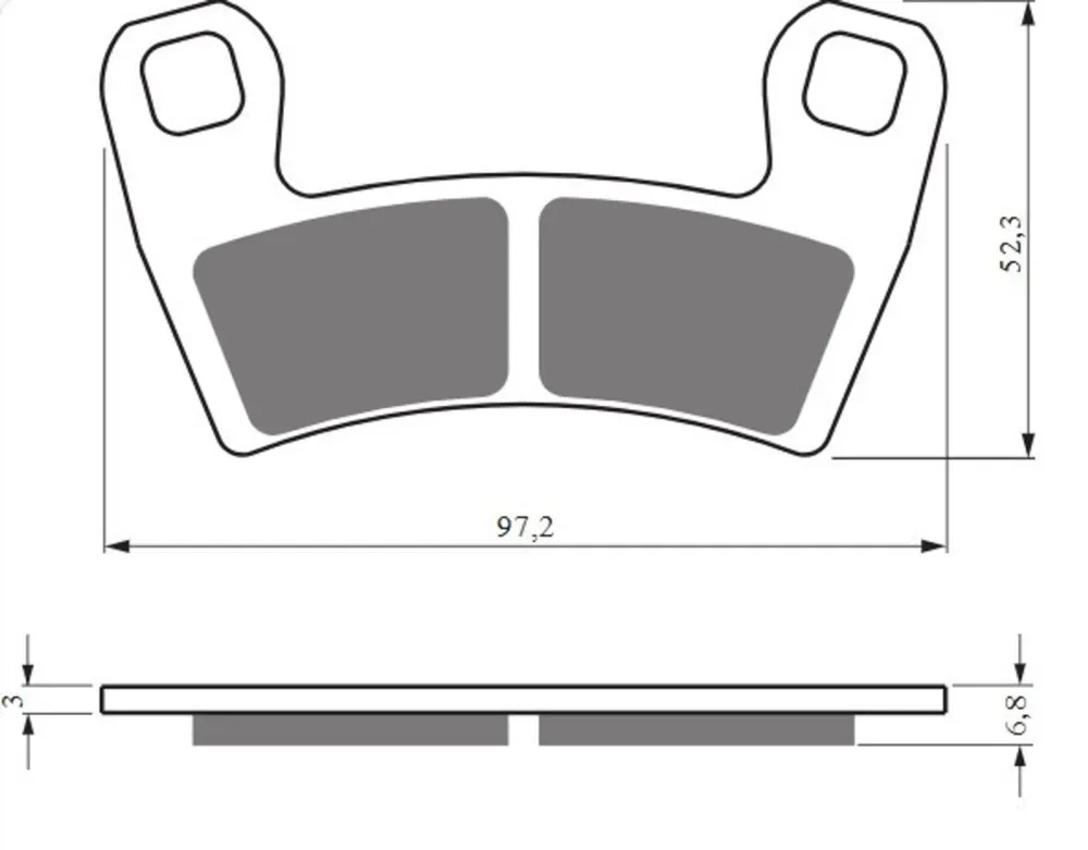 Brzdové destičky GOLDFREN 428 S33 OFF-ROAD FRONT Omezená Nabídka