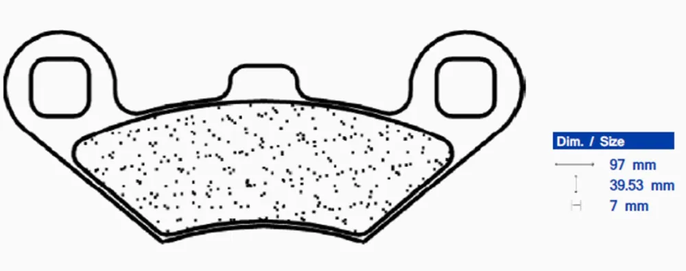 Jen Po Omezenou Doba Brzdové destičky CL BRAKES 3105 MSC