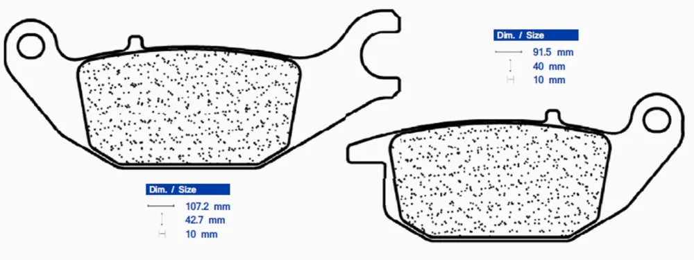 Brzdové destičky CL BRAKES 3108 MSC Autentický