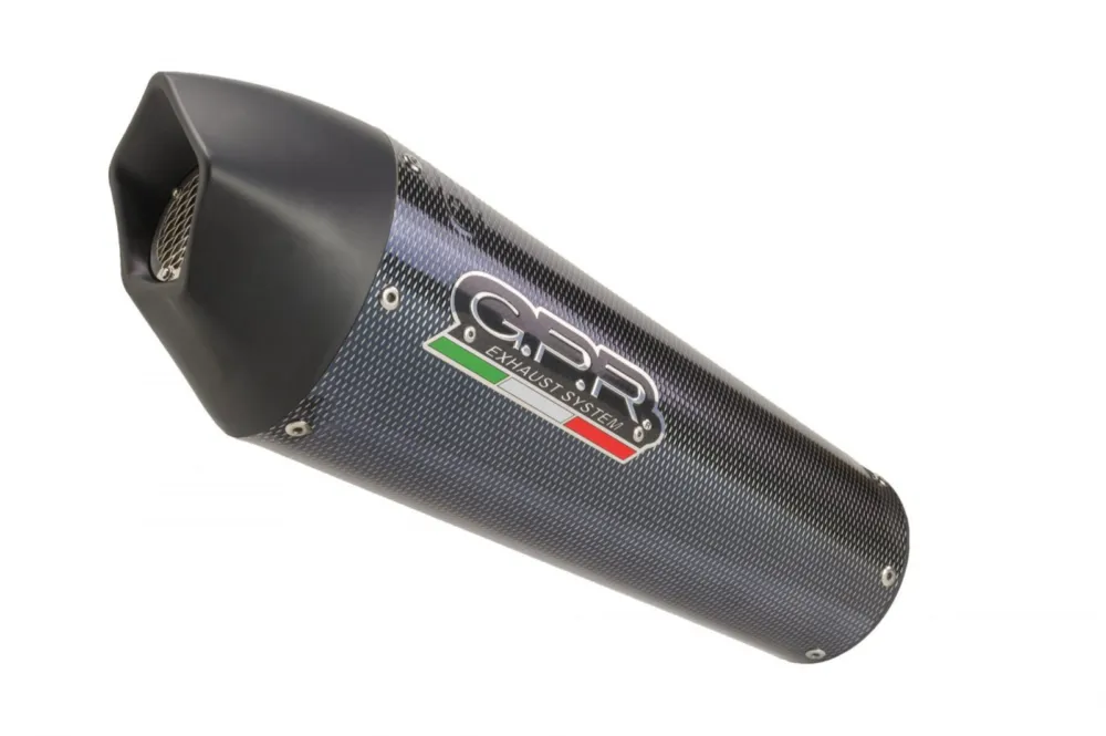Akce Koncovka výfuku Slip-on GPR NEW GRAND PRIX EVO POPPY E4.BMW.92.GPAN.PO Karbonový vzhled zahrnuje spojovací svod a odnímatelný dB killer