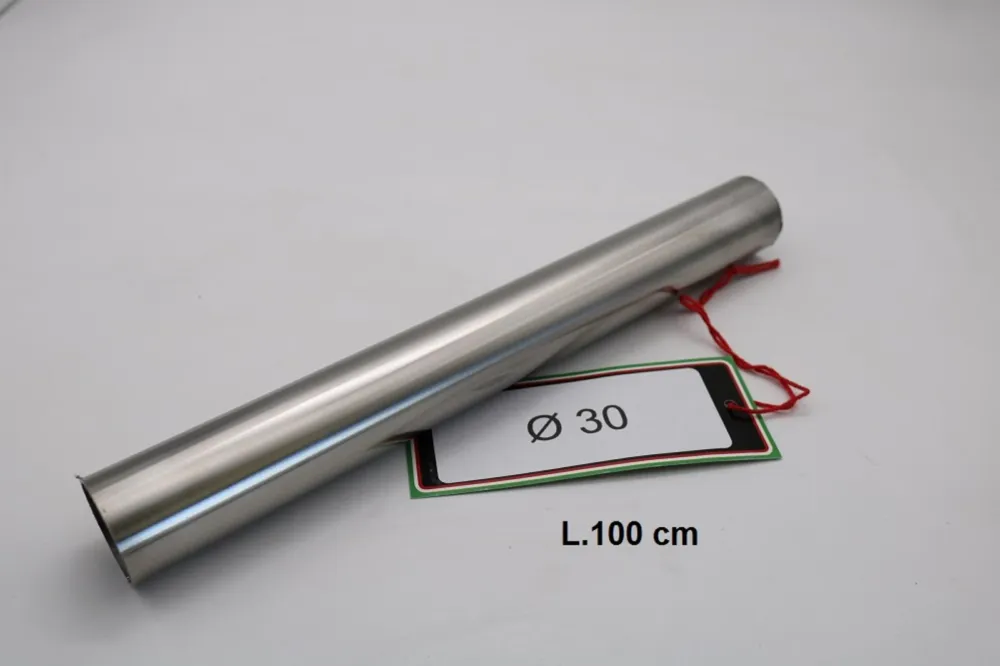 Inox svod Aii 304 Tig GPR ES.200 Broušená nerezová ocel L.100cm D.30mm x 1mm Akční Nabídka