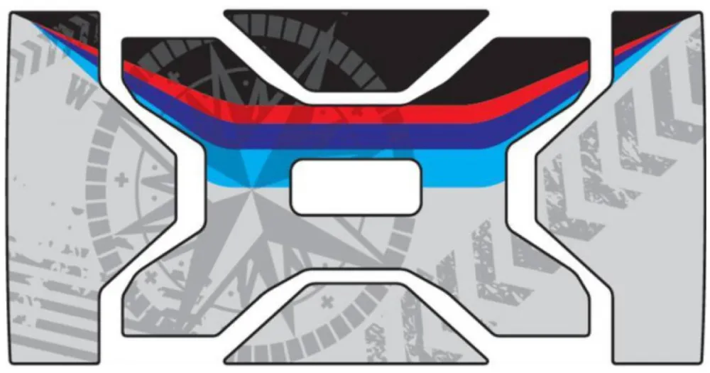 PUIG adhesives Kit 20227N černá for BMW cases Autentický