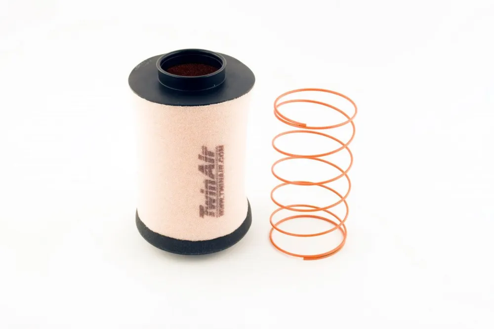 Horká Nabídka Vzduchový filtr TwinAir 156147P (Nehořlavý) s pružinou (s gumou 63mm)