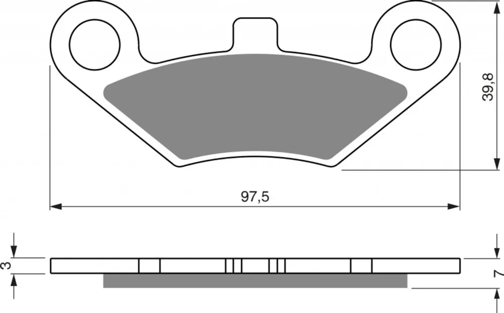 Brzdové destičky GOLDFREN 284 S33 OFF-ROAD FRONT Vrácení Zdarma