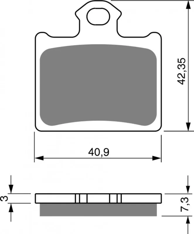 Autentický Brzdové destičky GOLDFREN 297 S33 OFF-ROAD REAR