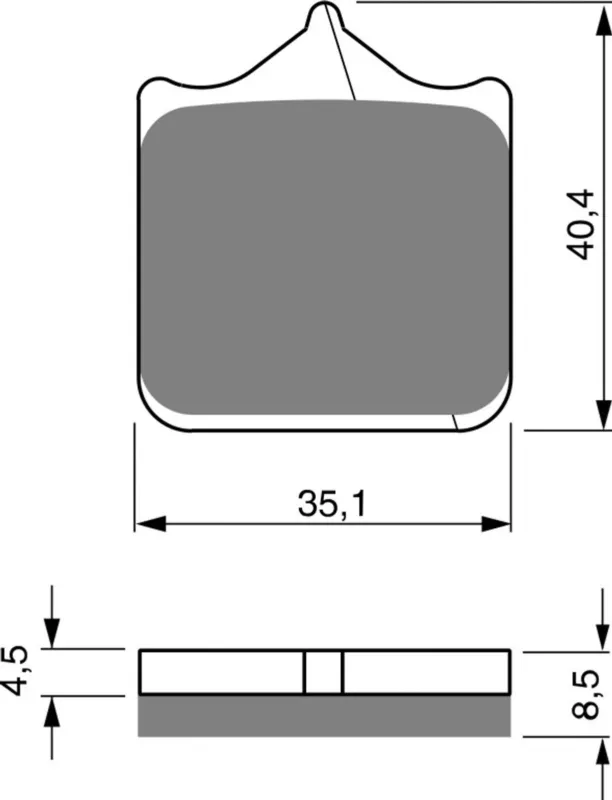 Brzdové destičky GOLDFREN 304 GP6 (1 set = 4 pcs) Pouze Dnes