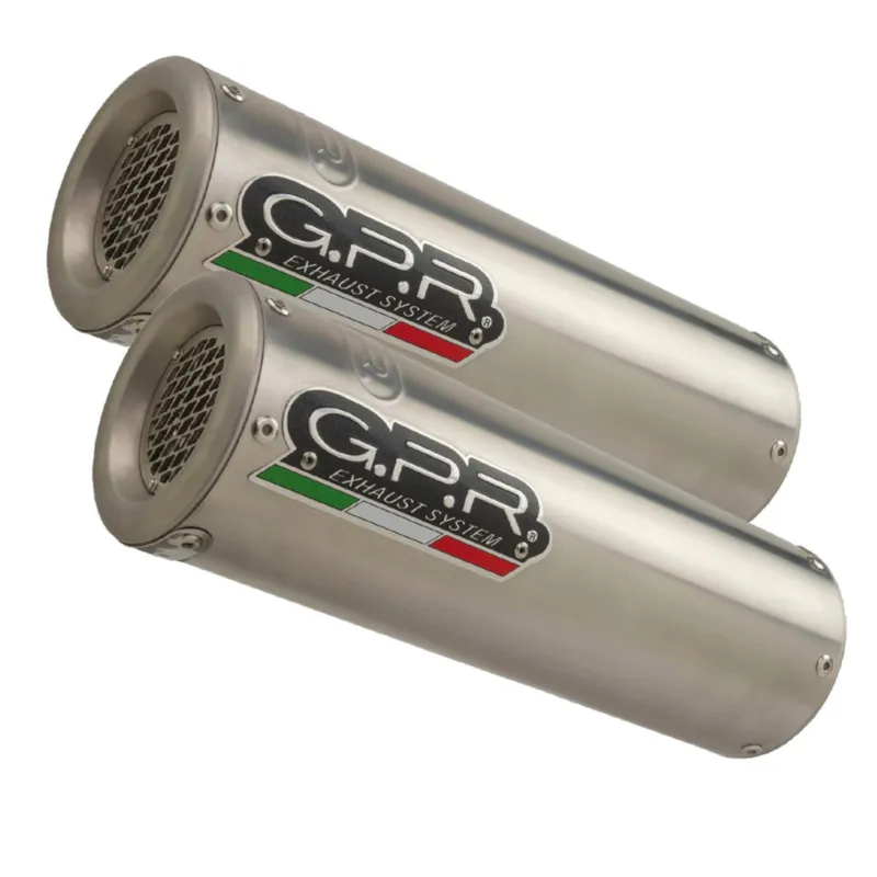Časově Omezené Dvojitá koncovka výfuku Slip-on GPR M3 Y.69.M3.INOX Broušená nerezová ocel zahrnuje odnímatelné dB killery a spojovací svody