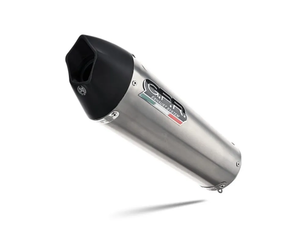Aktuální Koncovka výfuku Slip-on GPR NEW GRAND PRIX EVO TITANIUM BM.108.RACE.GPAN.TO Broušený titan vč. propojovací trubky