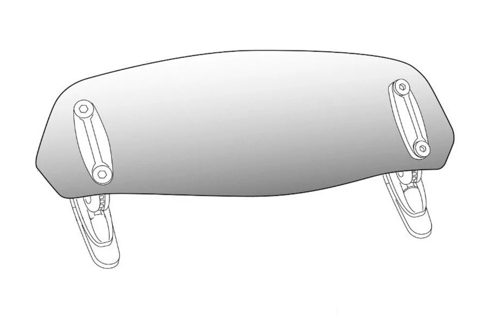 Přídavné plexi nastavitelné PUIG 6375H Clip-on kouřová Cenová Bomba