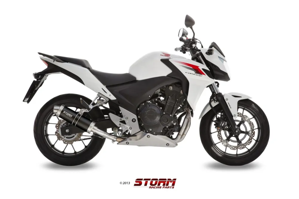 Koncovka výfuku STORM GP H.051.LXSB Černá ocel Akční Nabídka