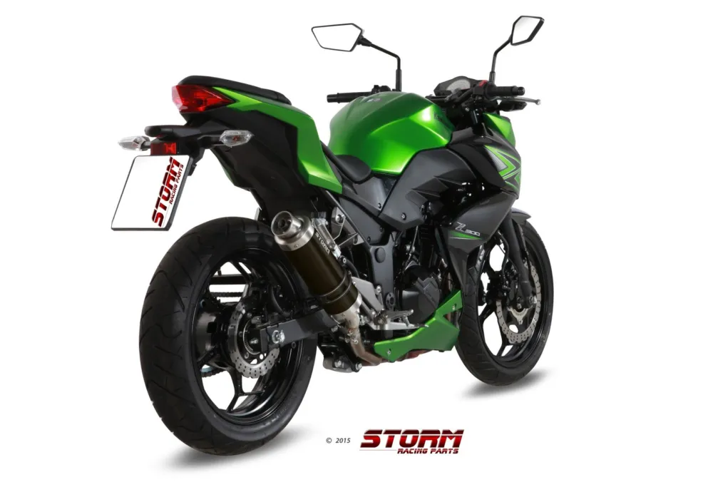 Speciální Cena Koncovka výfuku STORM GP K.038.LXSB Černá ocel