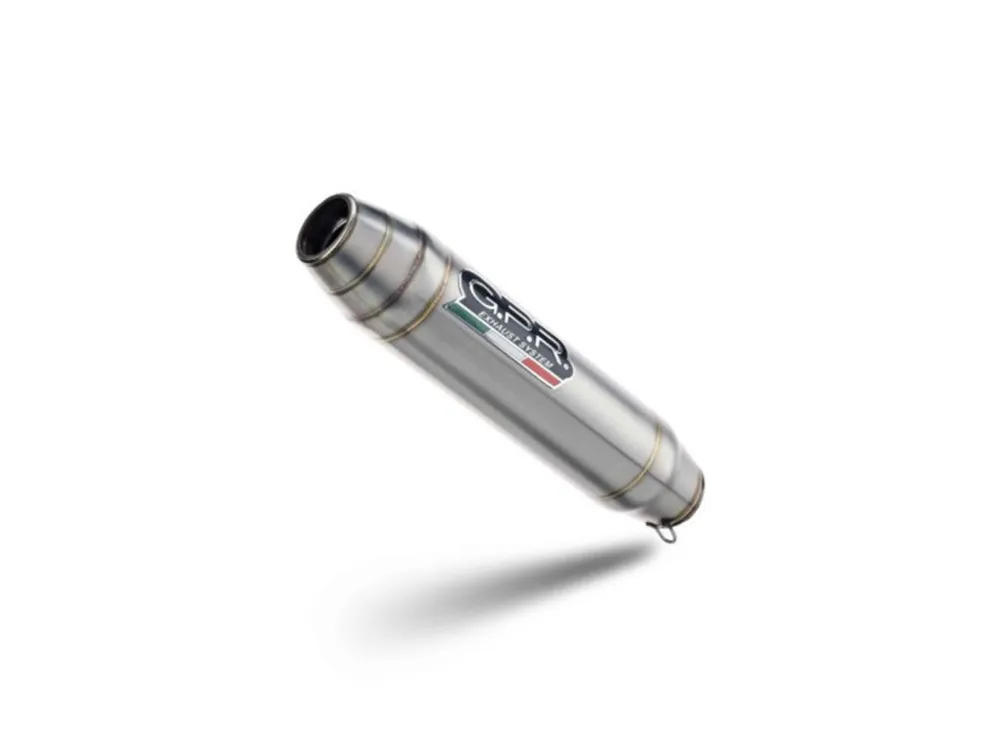 Dokud Zásoby Vydrží Koncovka výfuku Slip-on GPR DEEPTONE INOX KT.60.RACE.DE Broušená nerezová ocel vč. propojovací trubky