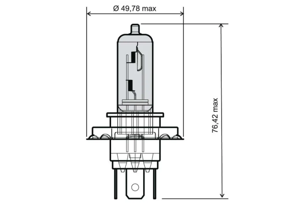 Vrácení Zdarma Přední světlo RMS 246510050 H4 12V 60/55W