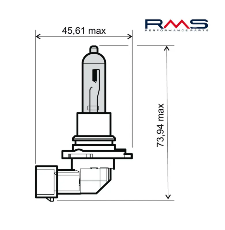 Žárovka RMS 246510095 12V 65W, HB3 bílá Zlevněný