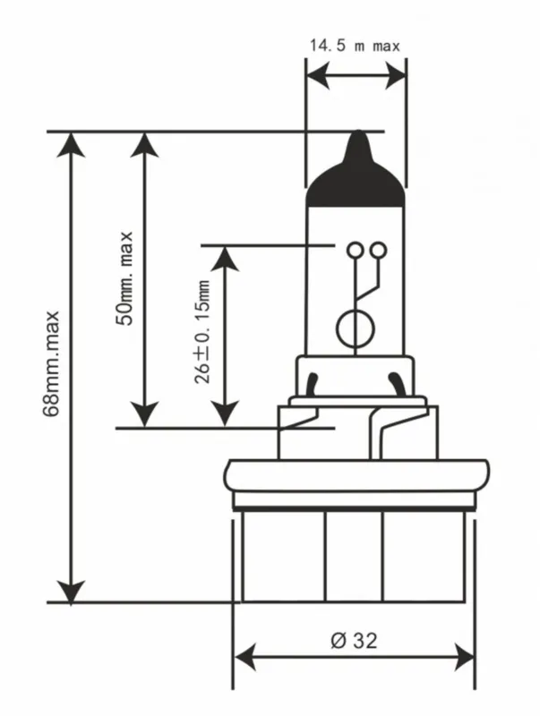 Žárovka RMS 246510745 12V 35/30W, HS5 bílá Novinka