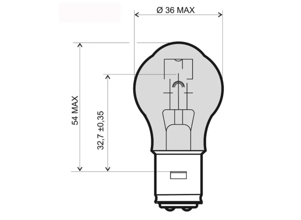 Přední světlo RMS 246510325 BA20D 12V 45/40W Vysoce Kvalitní
