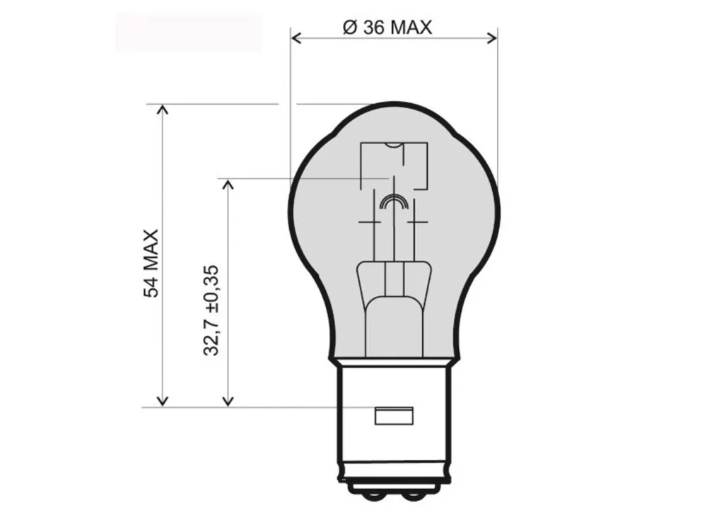 Přední světlo RMS 246510305 BA20D 12V 25/25W Autentický