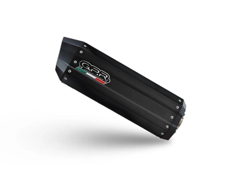 Pouze Dnes Koncovka výfuku Slip-on GPR HYPER SONIC BLACK TITANIUM E5.H.264.1.HYSOBLK Matná černá zahrnuje spojovací svod a odnímatelný dB killer