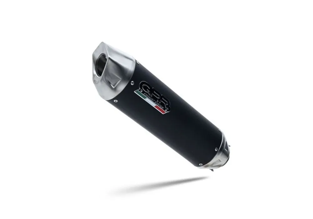 Koncovka výfuku Slip-on GPR FURORE-X SCOOTER SCOM.69.FXSC Matná černá zahrnuje spojovací svod a odnímatelný dB killer Značkový