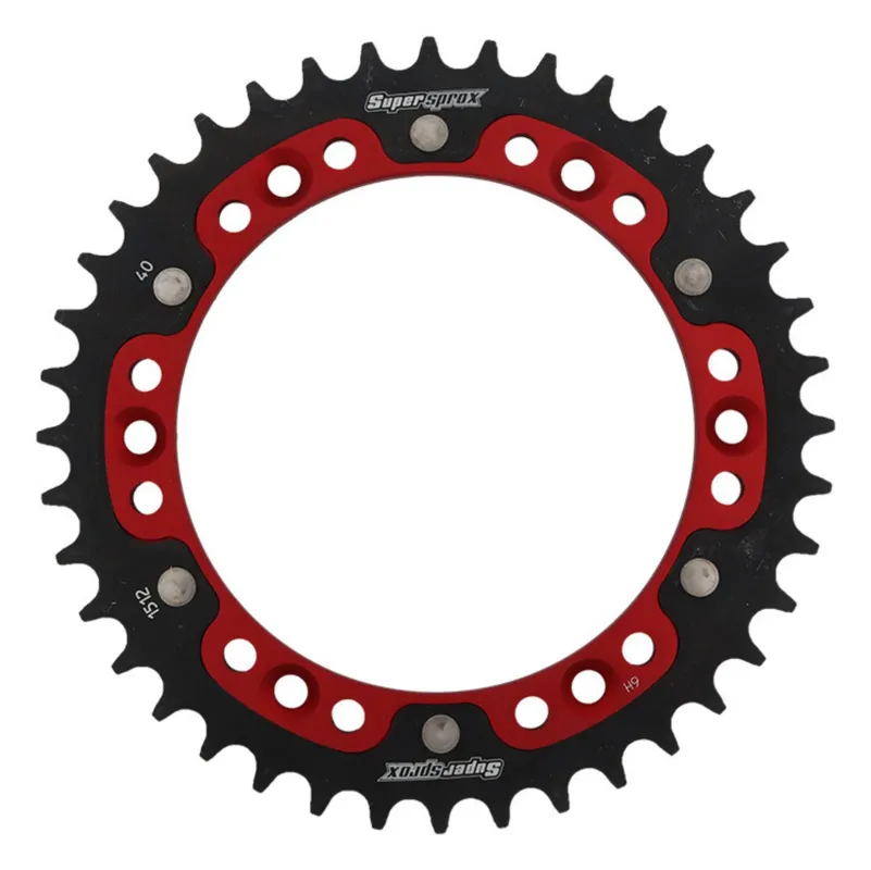 Rychlé Dodání Řetězová rozeta SUPERSPROX STEALTH RST-1512:40-RED červená 40 zubů, 520