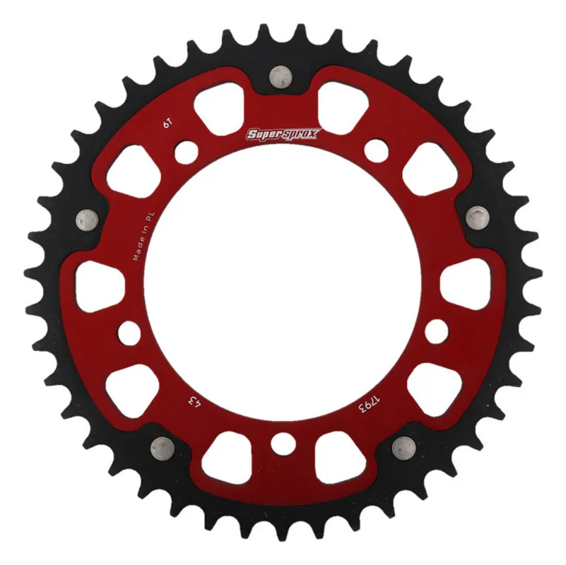 Časově Omezené Řetězová rozeta SUPERSPROX STEALTH RST-1793:43-RED červená 43 zubů, 520