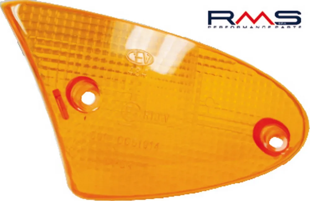 Sklo blinkru - levé přední RMS 246470010 oranžová Homologace Expresní Doručení
