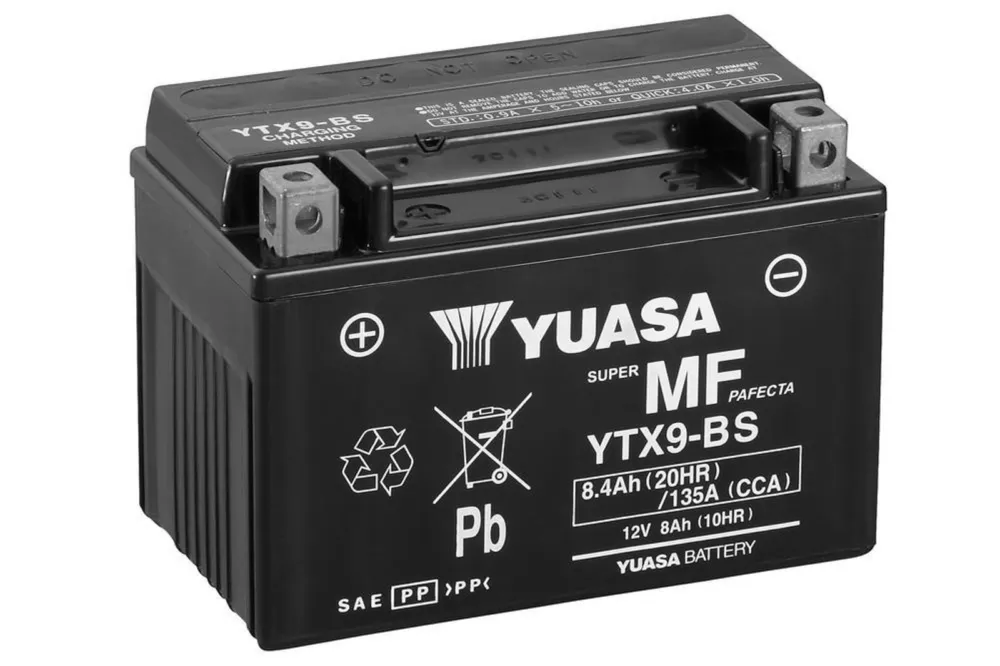 Továrně aktivovaná motocyklová baterie YUASA YTX9 Sleva