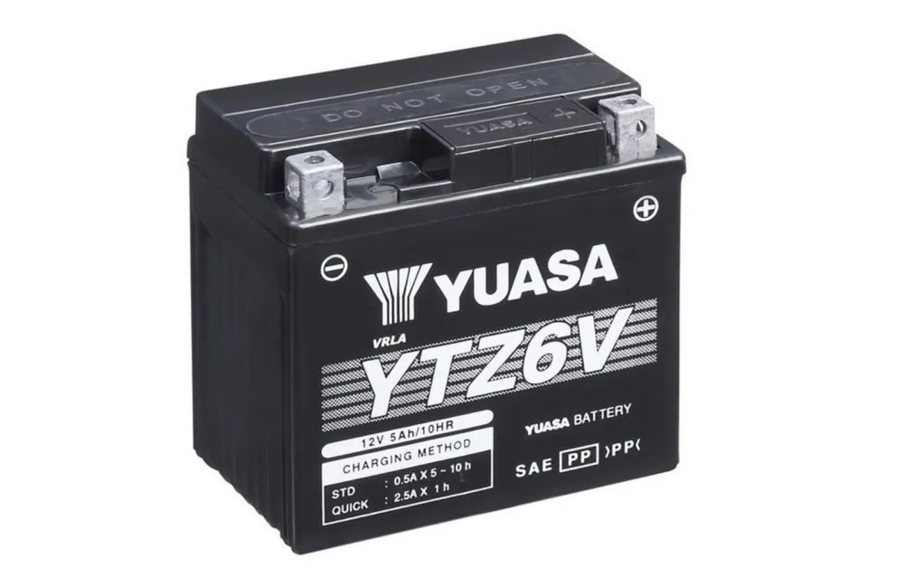 Aktuální Bezúdržbová motocyklová baterie YUASA YTZ6V