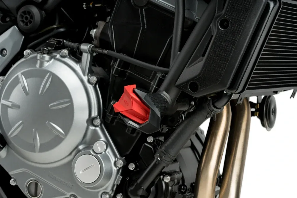 Padací rámy protektory PUIG R19 Červené - Kawasaki Z500 2024- Akční Cena