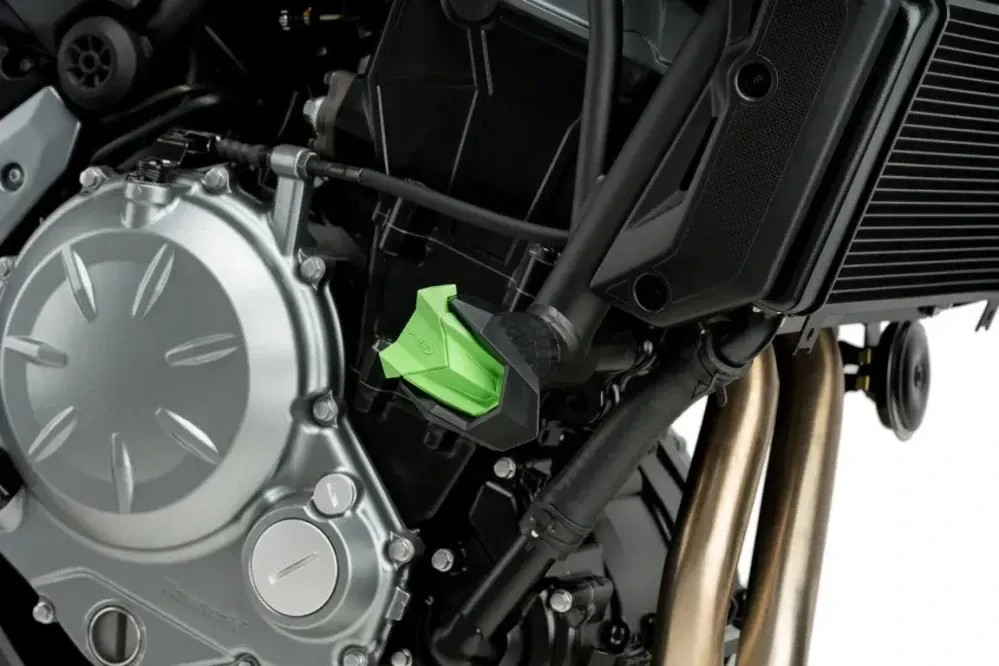 Padací rámy protektory PUIG R19 Zelené - Kawasaki Z500 2024- Expresní Doručení
