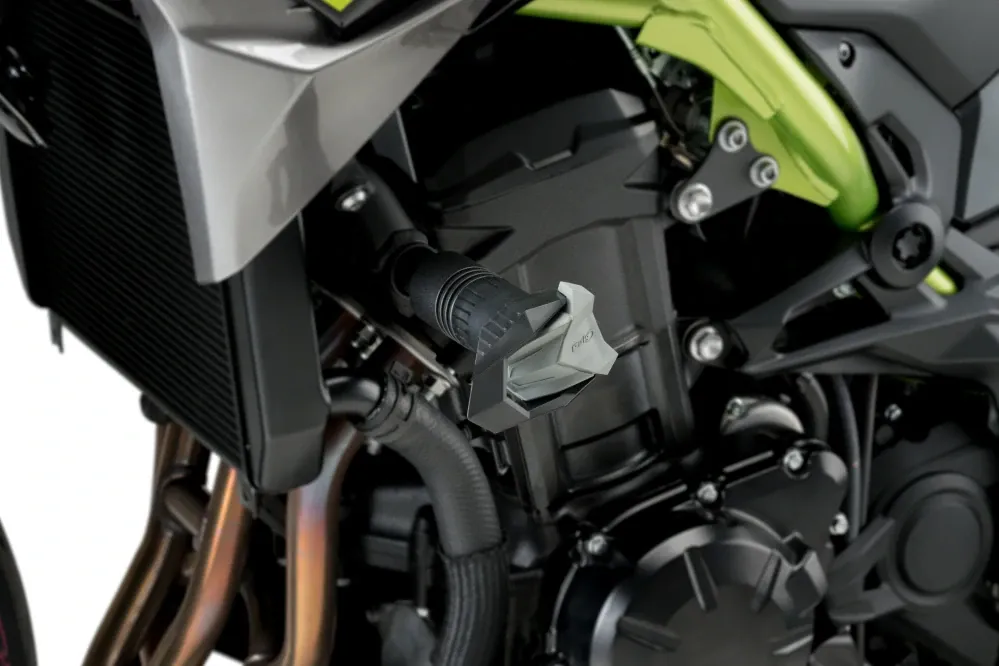 Pádové protektory rámu PUIG R19 šedé - Kawasaki Z900 17-24 Akce