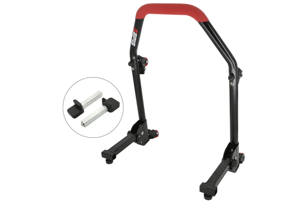 Autentický SEFIS M20U sklopný pojízdný univerzální moto stojan zadní - packy